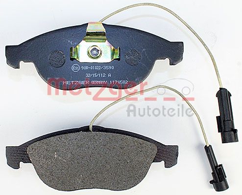 METZGER 1170582 Bremsbelagsatz, Scheibenbremse